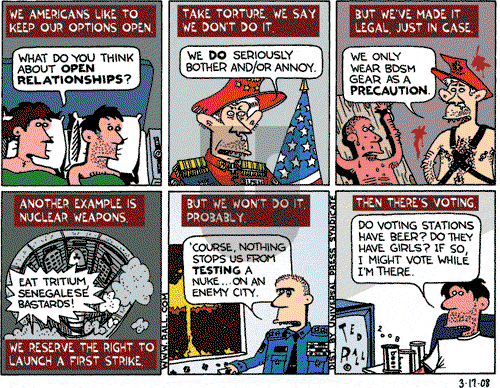 Ted Rall on Monday March 17, 2008 Comic Strip