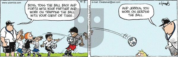 Cleats on Saturday October 5, 2002 Comic Strip