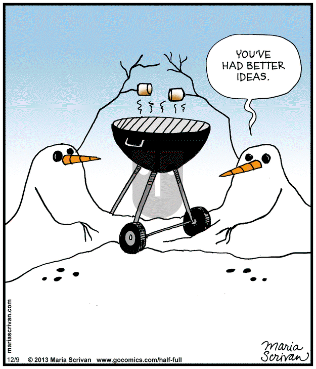 Half Full - Monday December 9, 2024 Comic Strip