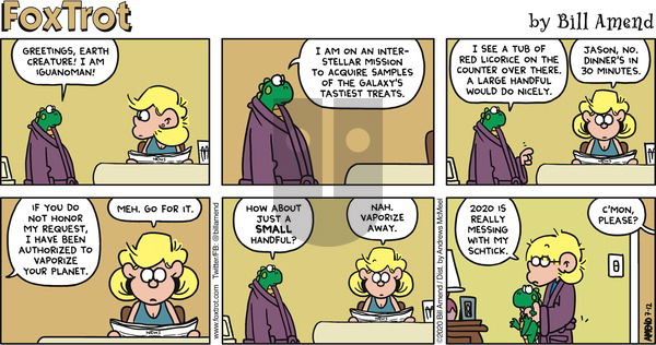 FoxTrot on Sunday July 12, 2020 Comic Strip