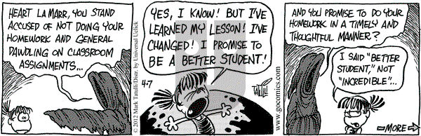 Heart of the City on Saturday April 7, 2012 Comic Strip