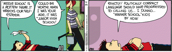 The Buckets on Monday October 24, 2011 Comic Strip