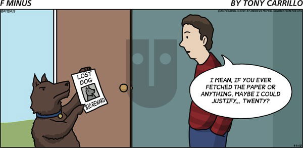 F Minus on Sunday November 12, 2017 Comic Strip