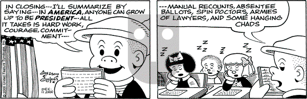 Nancy on Monday December 11, 2000 Comic Strip