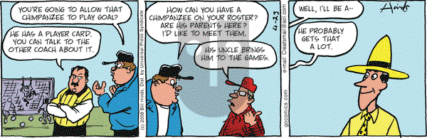 Cleats on Wednesday April 23, 2008 Comic Strip