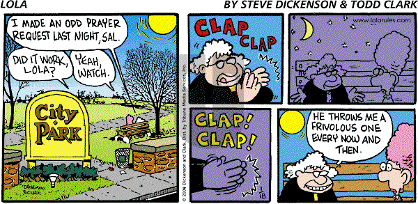 Lola on Sunday January 18, 2004 Comic Strip