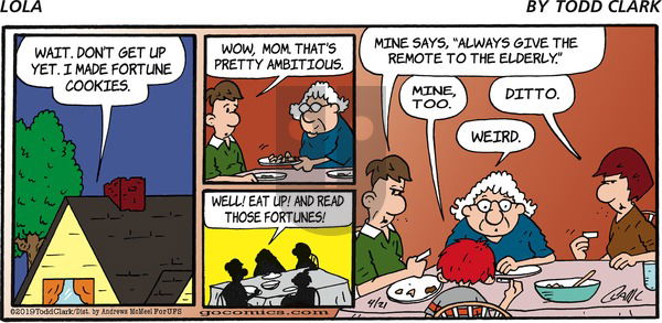 Lola on Sunday April 21, 2019 Comic Strip