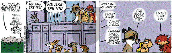 Over the Hedge on Wednesday November 9, 2011 Comic Strip