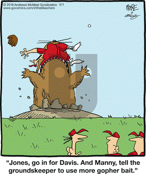 In the Bleachers on Tuesday May 1, 2018 Comic Strip