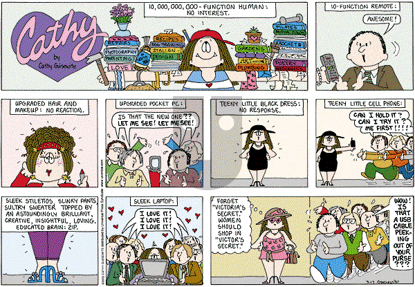 Cathy Classics - Sunday March 17, 2002 Comic Strip