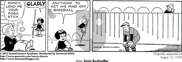 Nancy Classics on Saturday August 12, 2017 Comic Strip