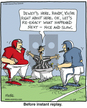 In the Bleachers on Monday November 28, 2005 Comic Strip