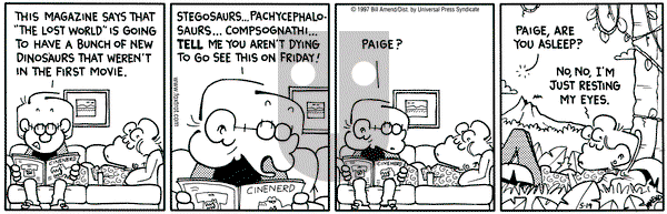 FoxTrot on Monday May 19, 1997 Comic Strip