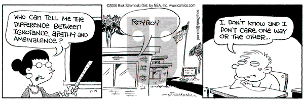 Soup to Nutz - Old on Wednesday April 19, 2006 Comic Strip