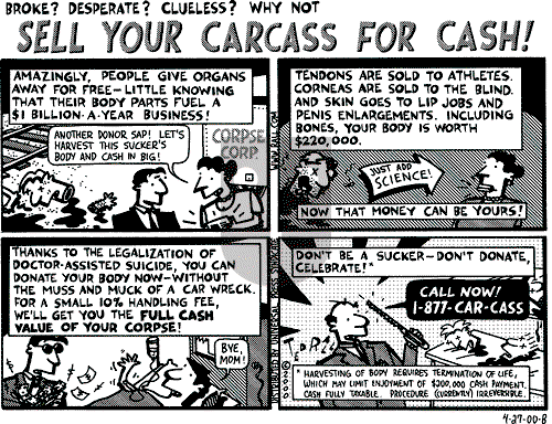 Ted Rall on Saturday April 29, 2000 Comic Strip
