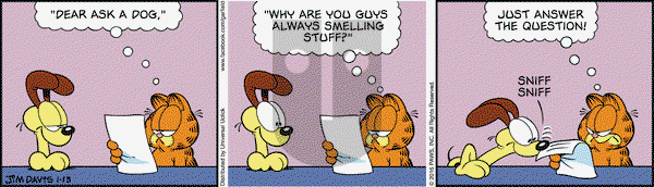 Garfield on Wednesday January 13, 2016 Comic Strip