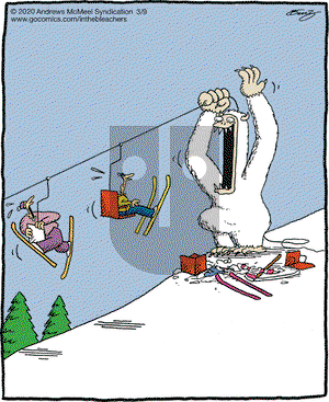 In the Bleachers on Monday March 9, 2020 Comic Strip