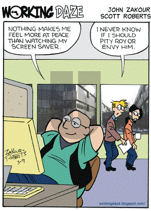 Working Daze on Monday March 9, 2009 Comic Strip