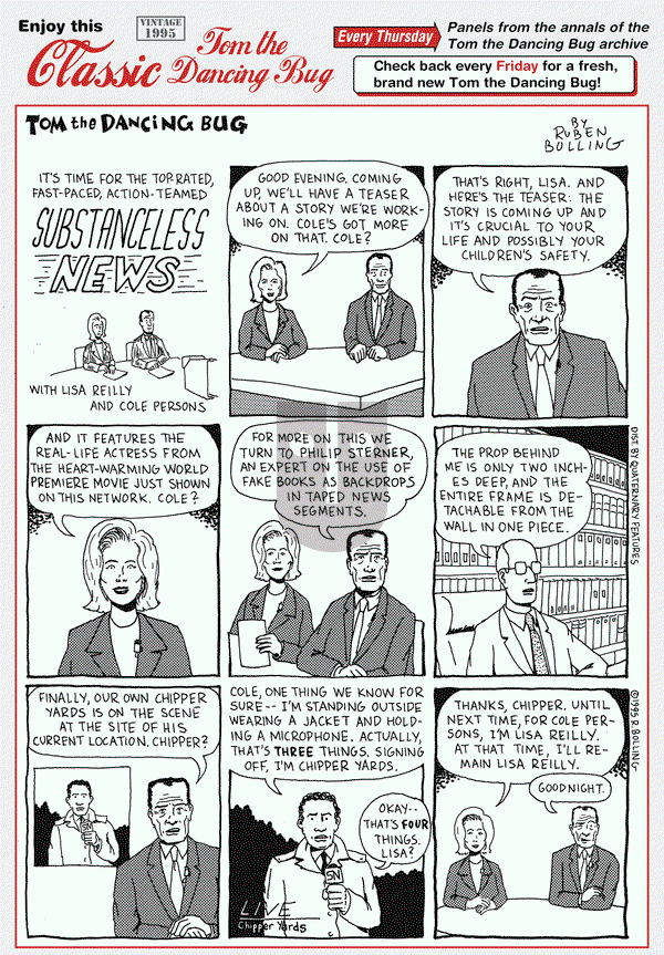 Tom the Dancing Bug on Thursday April 21, 2016 Comic Strip