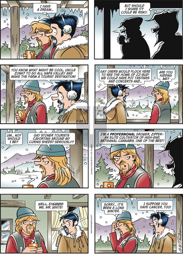 Doonesbury on Sunday February 2, 2014 Comic Strip