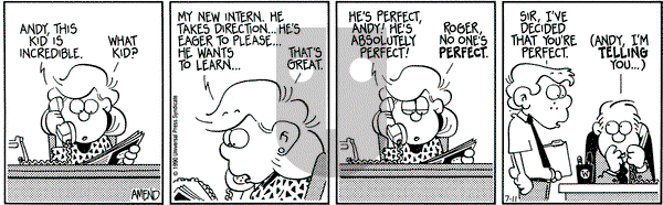 FoxTrot on Wednesday July 11, 1990 Comic Strip
