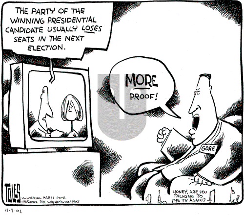 Tom Toles on Thursday November 7, 2002 Comic Strip