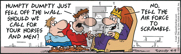 Frank and Ernest on Thursday April 9, 2015 Comic Strip
