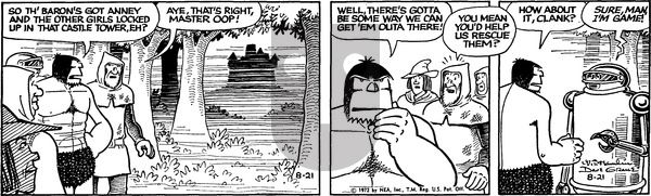 Alley Oop on Monday August 21, 1972 Comic Strip
