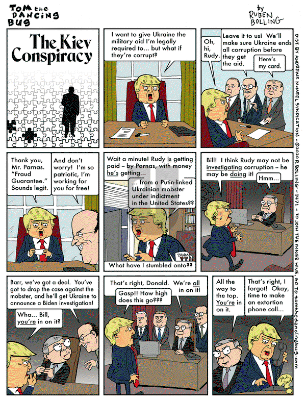 Tom the Dancing Bug on Friday January 24, 2020 Comic Strip