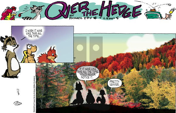 Over the Hedge - Sunday November 3, 2024 Comic Strip