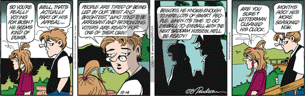 Doonesbury on Saturday October 14, 2000 Comic Strip