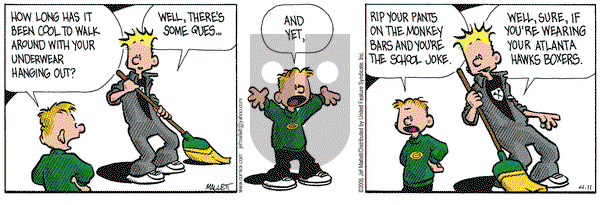 Frazz on Monday April 11, 2005 Comic Strip