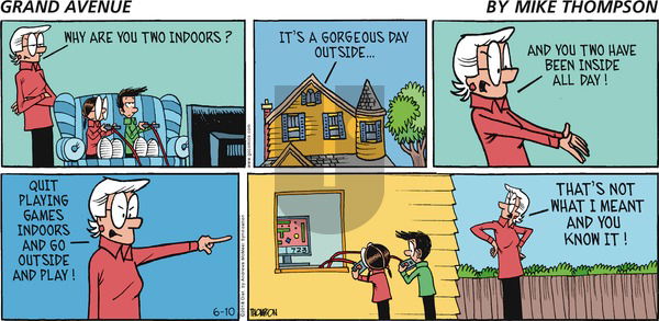 Grand Avenue on Sunday June 10, 2018 Comic Strip