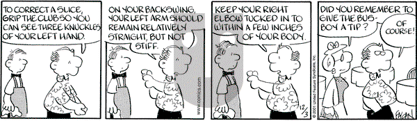 Drabble - Monday December 3, 2001 Comic Strip