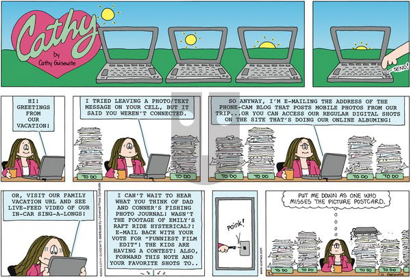 Cathy Classics on Sunday July 26, 2009 Comic Strip