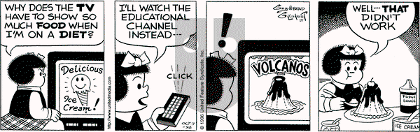 Nancy on Monday October 7, 1996 Comic Strip