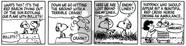 Peanuts on Friday October 8, 1982 Comic Strip