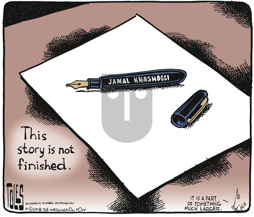 Tom Toles on Tuesday October 9, 2018 Comic Strip