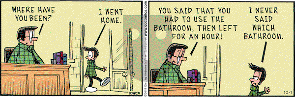 Grand Avenue on Tuesday October 1, 2019 Comic Strip