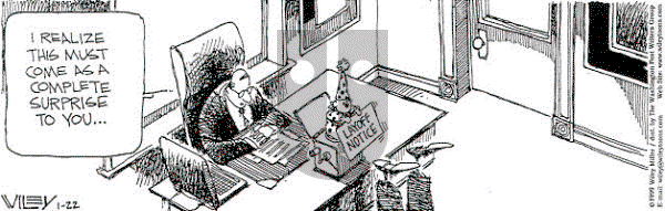 Non Sequitur on Friday January 22, 1999 Comic Strip