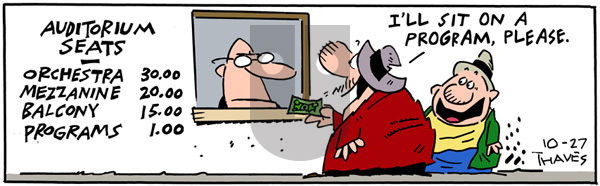 Frank and Ernest on Friday October 27, 2000 Comic Strip