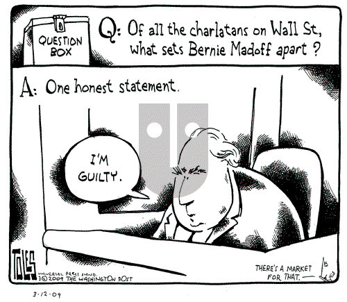 Tom Toles on Thursday March 12, 2009 Comic Strip