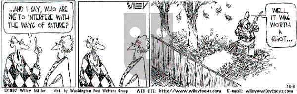 Non Sequitur on Saturday November 22, 1997 Comic Strip