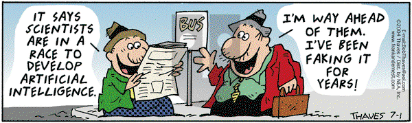 Frank and Ernest on Thursday July 1, 2004 Comic Strip