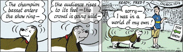 Fred Basset on Saturday August 5, 2017 Comic Strip