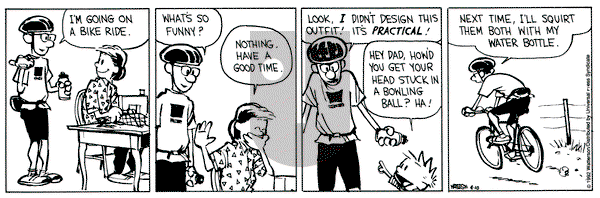 Calvin and Hobbes on Friday April 10, 1992 Comic Strip