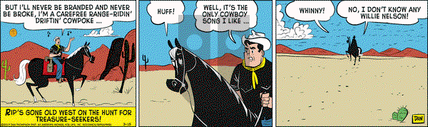 Rip Haywire on Wednesday March 15, 2017 Comic Strip