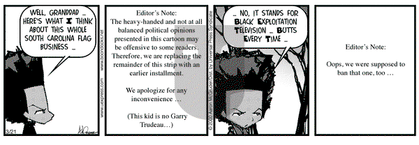 The Boondocks on Tuesday March 21, 2000 Comic Strip
