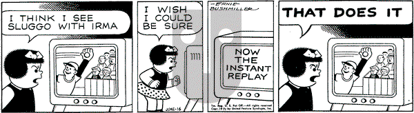 Nancy on Wednesday June 16, 1971 Comic Strip