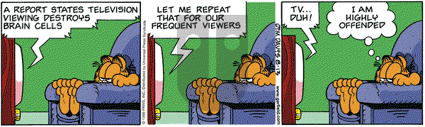 Garfield on Saturday September 25, 1999 Comic Strip